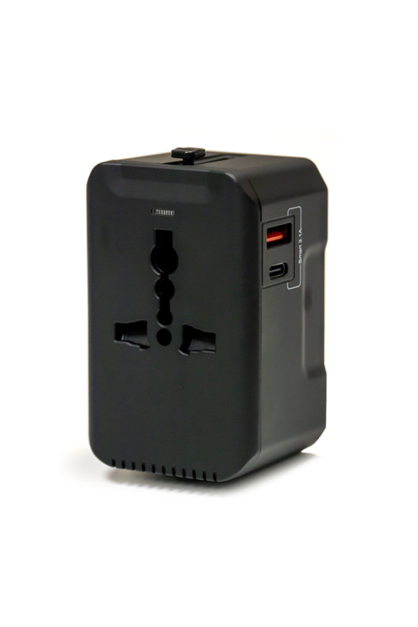 Universal Travel Adapter with Type C and USB A Ports Universal Travel Adapter with Type C and USB A Ports